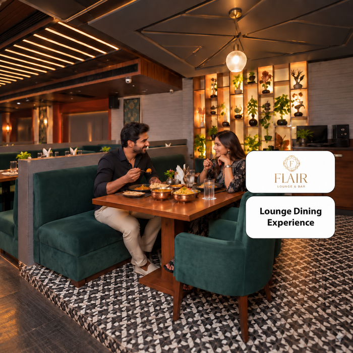 Flair Lounge & Bar New Delhi - Lounge Dining Experience for Two