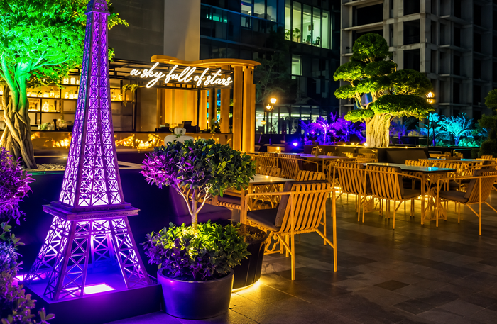 The Sky High Noida - Romantic Dining Experience for Two with Rooftop Views