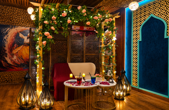 Romantic Private Cabana Dining Experience for Two at Rababi Food Studio Delhi