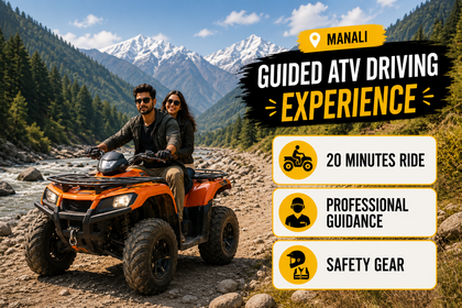 Thrilling 20-Minute Off-Road ATV Adventure Along Manali's Mountain Trails