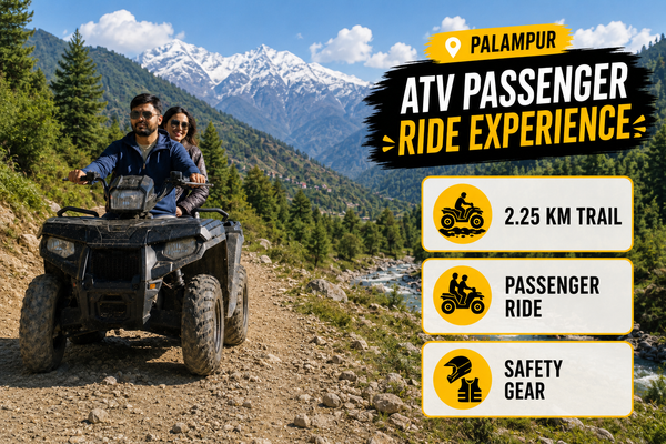 Guided 2.25 KM Sportsman 570 ATV Trail Ride with Scenic Views in Palampur
