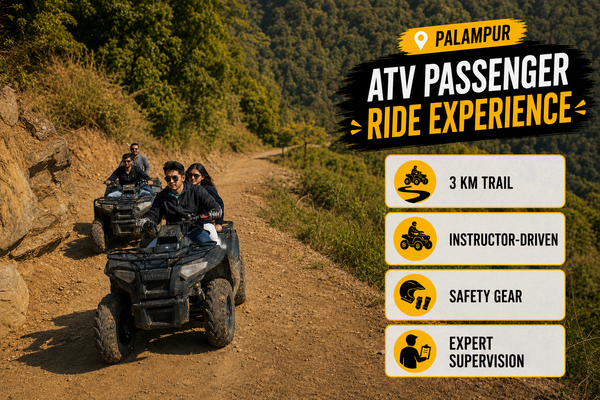 Exciting 3 KM Sportsman 570 ATV Passenger Ride Experience in Palampur