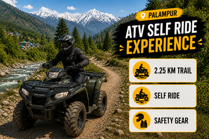 Adventure-Filled 2.25 KM Sportsman 570 ATV Trail Self Drive Experience in Palampur