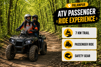 Adventure-Filled 7 KM Razor 570 ATV Passenger Ride Experience in Palampur