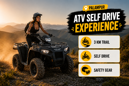 Adventure-Filled 3 KM Sportsman 570 ATV Self-Drive Adventure in Palampur