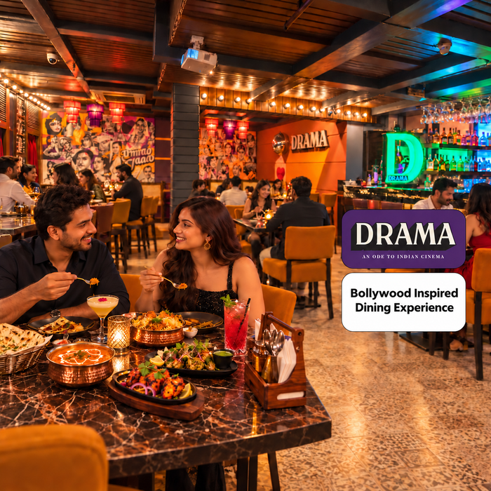 Drama Connaught Place Delhi - Bollywood-Inspired Dining Experience for Two