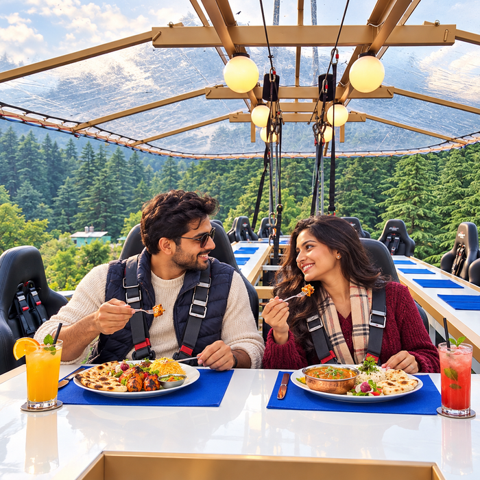 FlyDining Manali - Breathtaking Himalayan Sky Dining Experience for Two