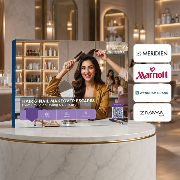 Curated Hair Cut and Nail Care Gift Box Across Premium Beauty Salons in India
