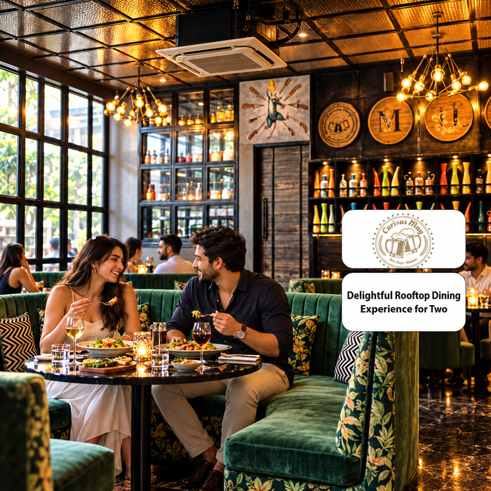 Curious Mug Greater Noida West - Delightful Rooftop Dining Experience with Live Music for Two