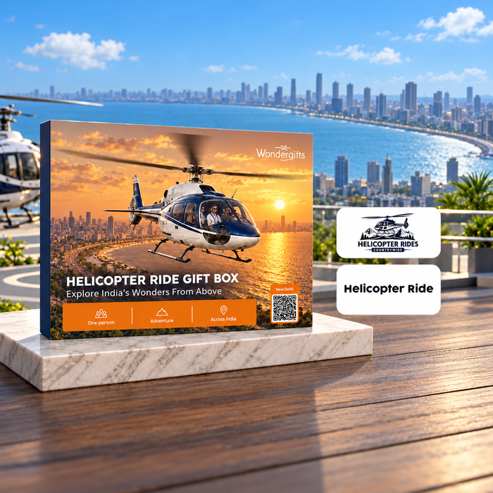 Helicopter Ride Gift Box: Explore India from Above with 8+ Helicopter Ride Experiences Across India
