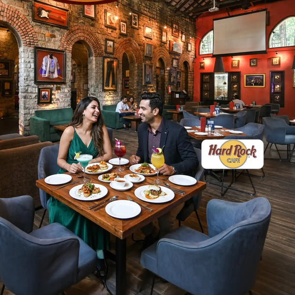 Dining Experience for Two at Hard Rock Cafe, Central Bengaluru