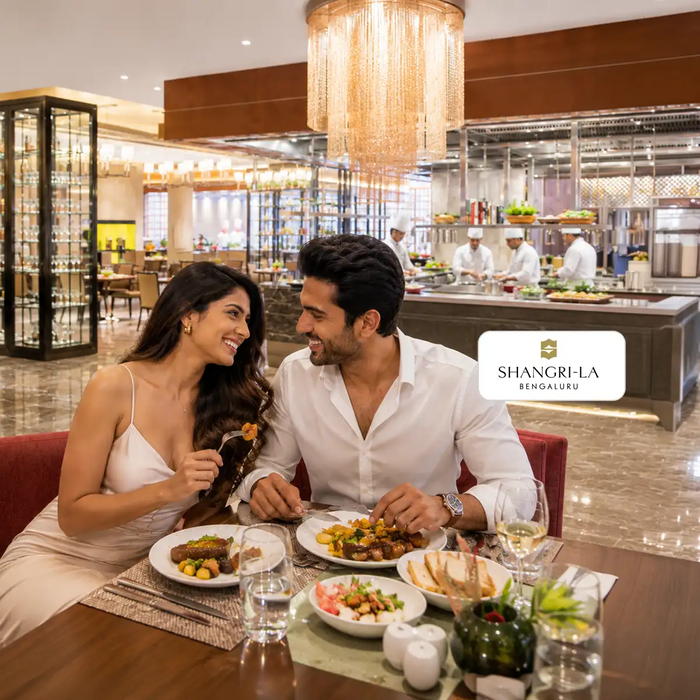 Buffet Dining Experience for Two at b Café, Shangri-La Bengaluru