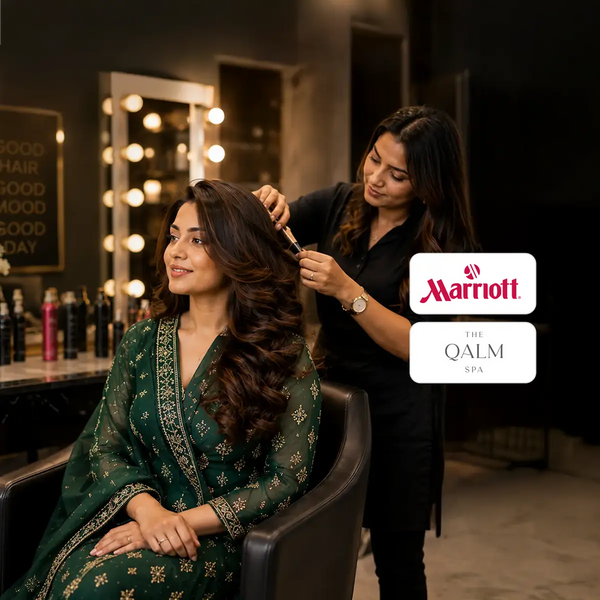 Elegant Long Length Hair Colour Experience at The Qalm Spa & Salon, Indore Marriott Hotel