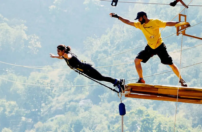 Epic 55m Tower Bungee Jump  in Rishikesh with Choice of Reverse Bungee, SCAD Jump or Giant Swing