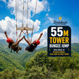 Epic 55m Tower Bungee Jump  in Rishikesh with Choice of Reverse Bungee, SCAD Jump or Giant Swing