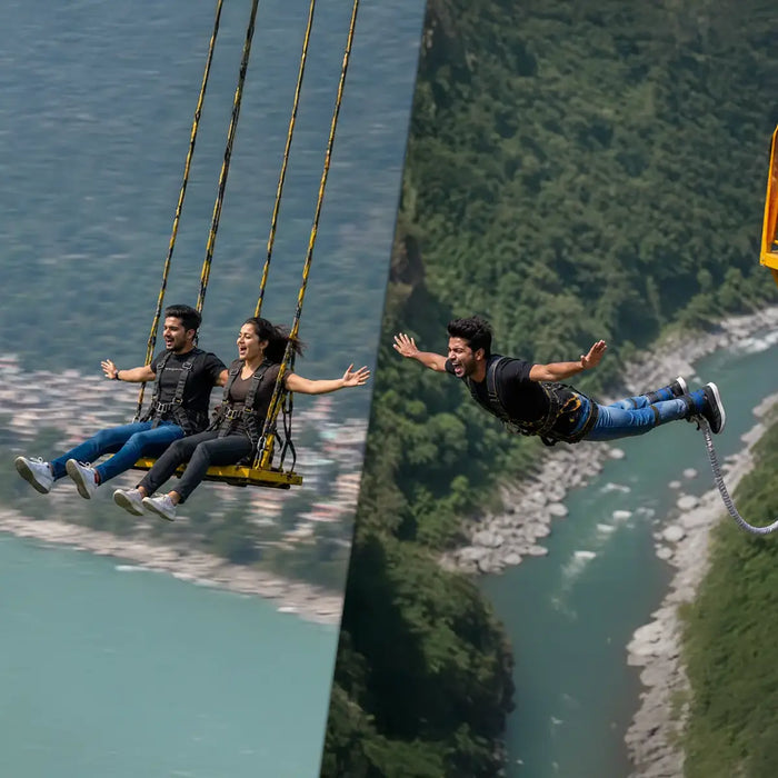 Exhilarating Rishikesh Tower Bungee Jump & Giant Swing Combo Experience