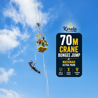 Extreme 70m Crane Bungee Jump in Wayanad Above Scenic Landscapes