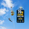 Extreme 70m Crane Bungee Jump in Wayanad Above Scenic Landscapes