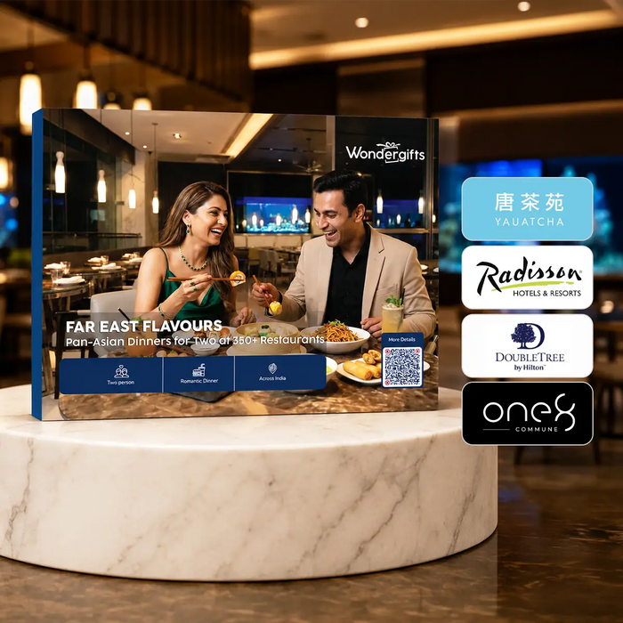 Far East Feast Gift Box - Asian Dinners for Two at 350+ Pan Asian Restaurants Across India