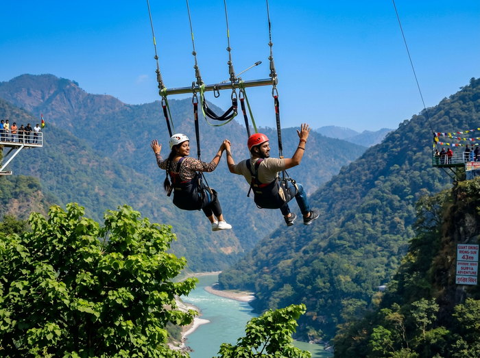 Thrilling 113M Giant Swing Experience in Rishikesh with Video