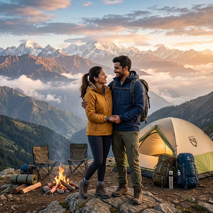 Romantic Mountain Top Hike and Camping Experience in Himachal for Couples