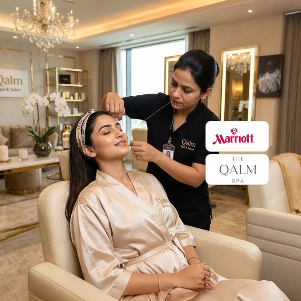 Flawless 15-Minute Upper Lip Threading Experience at The Qalm Spa & Salon - Indore Marriott Hotel
