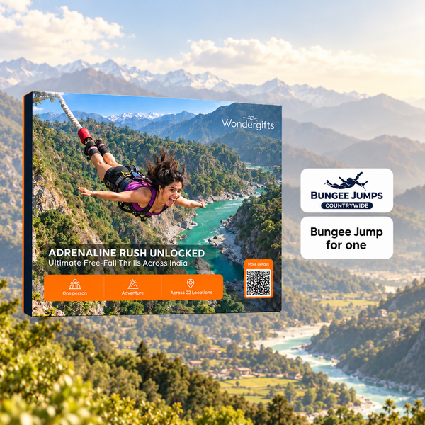 Action-Packed Bungee Jump Gift Box: Choose from 30+ Bungee Jump, SCAD Jump, Giant Swing Experiences Across India
