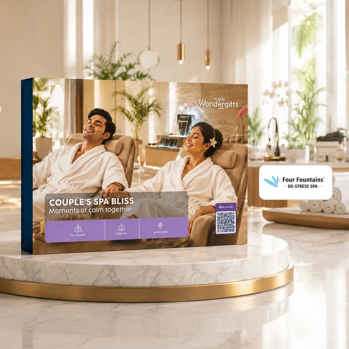 Four Fountains Spa Couples Massage Gift Box: Relaxing Spa Retreats Across India