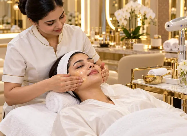 Rejuvenating Gold Facial Experience for One Woman at Luxoria Beauty Salon Gurugram