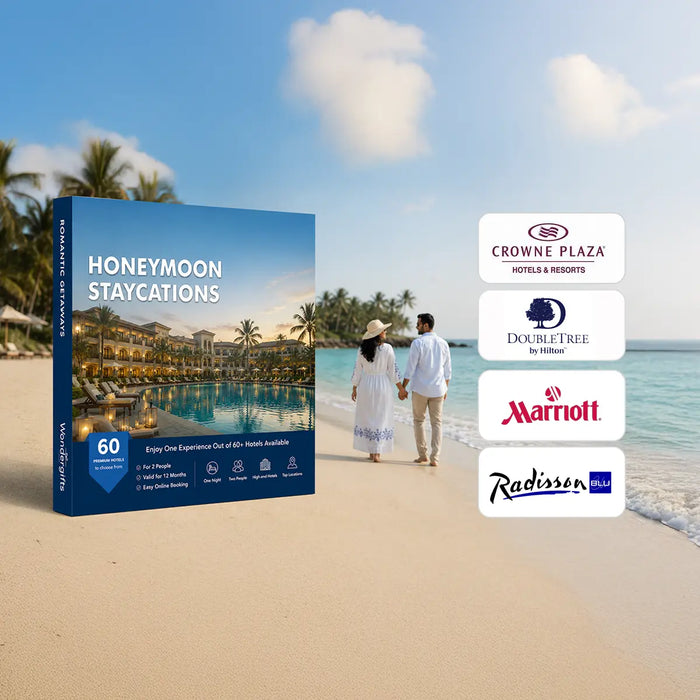 Honeymoon Staycation Gift Box: Choose One-Night Romantic Stay at 60+ Prestigious Hotels