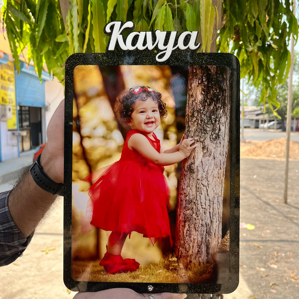 Super Glossy Kids Photo Frame with Name | 14 Inch Size | COD Available