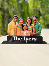 Family Photo Cutouts with Message | 12 inch Size | Super Glossy HD Print Quality