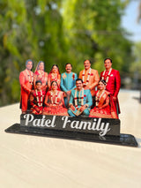 Family Photo Cutouts with Message | 12 inch Size | Super Glossy HD Print Quality