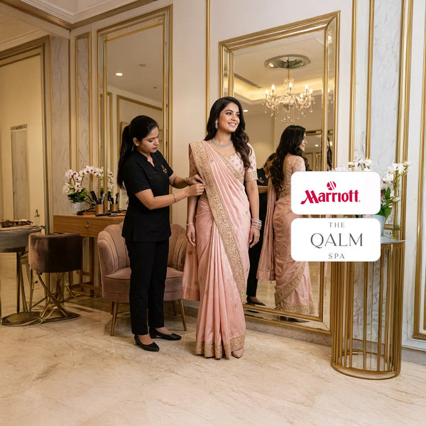 Indulgent 30-Minute Saree Draping at The Qalm Spa & Salon, Indore Marriott Hotel