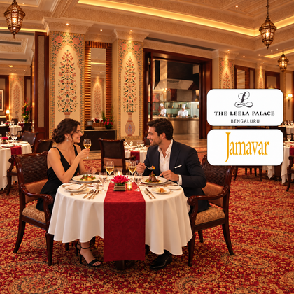 The Leela Palace Bengaluru - Maharaja Romantic Dining Experience for Two at Jamavar