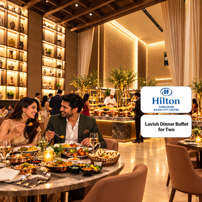 Kitchen Craft Hilton Gurugram Baani City Centre - Lavish Dinner Buffet for Two