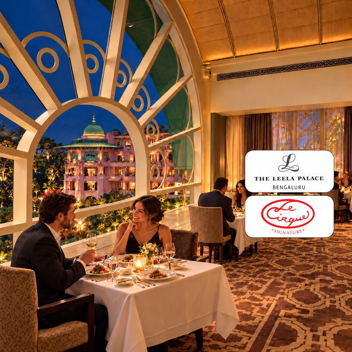 The Leela Palace Bengaluru - French-Italian Gourmet Dining Experience for Two at Le Cirque Signature
