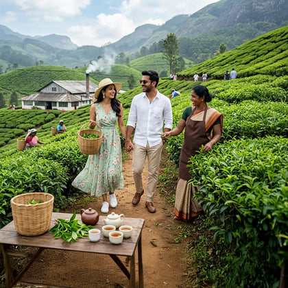 Local Tea Trail and Tea Factory Visit in Munnar