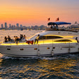 Luxurious Private Azimut 38 Yacht Cruising Experience on the Arabian Sea in Mumbai for Up to 12 People