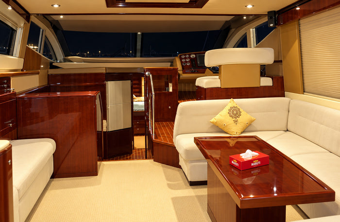 Luxurious Private Azimut 38 Yacht Cruising Experience on the Arabian Sea in Mumbai for Up to 12 People