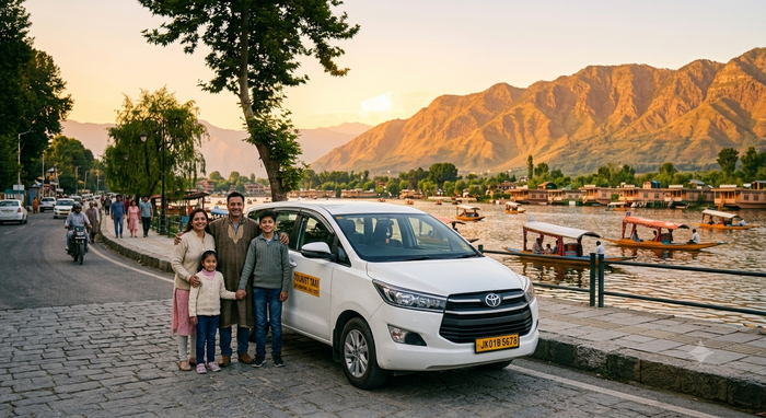 Private Full-Day AC Sedan Car Rental with Sightseeing in Srinagar