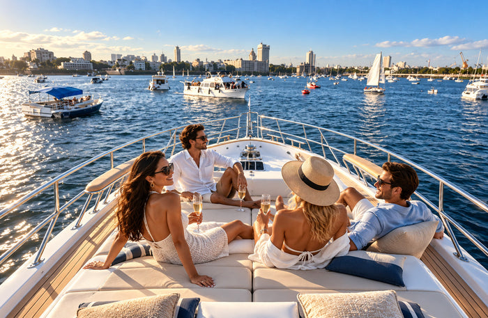 Majestic Private Royal Lady Yacht Sailing Experience for Up to 20 People in Mumbai