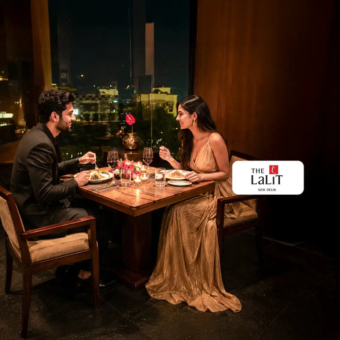 Roof Top Dinner Gift Box for Two - Choose Memorable Dinner at Taj, Leela, Lalit, Hilton or 1100+ Curated Restaurants Across India