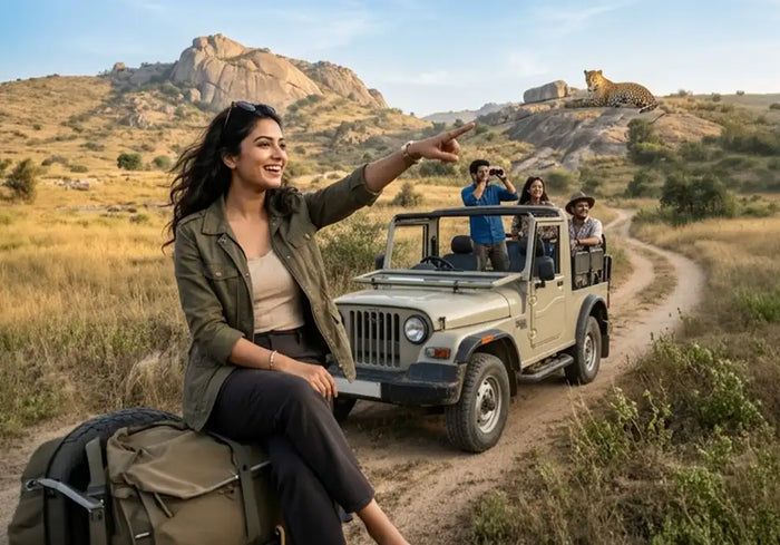 Morning Leopard Safari Experience in Shared Jeep for One at Jawai Leopard Conservation Area