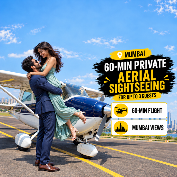 Unforgettable 60-Minute Private Cessna Joyride Over Mumbai from Juhu Airport for Up to 3 Passengers