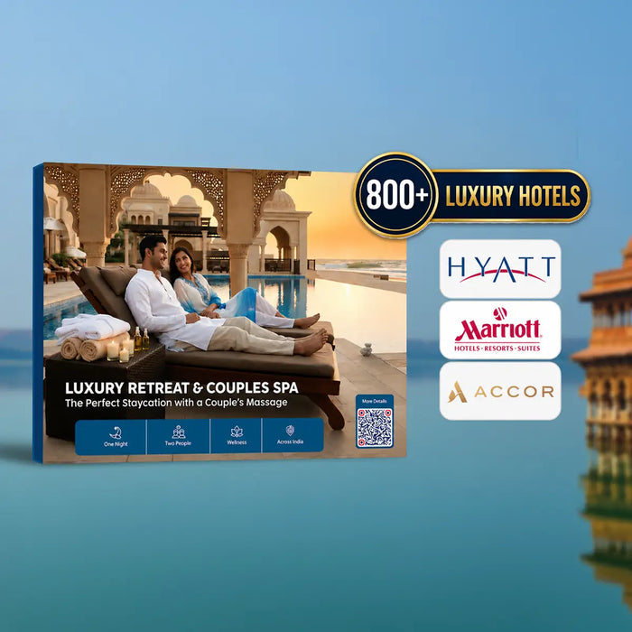 One-Night Stay & Relaxing Couples Massage at 800+ Opulent Hotels & Spas Across India