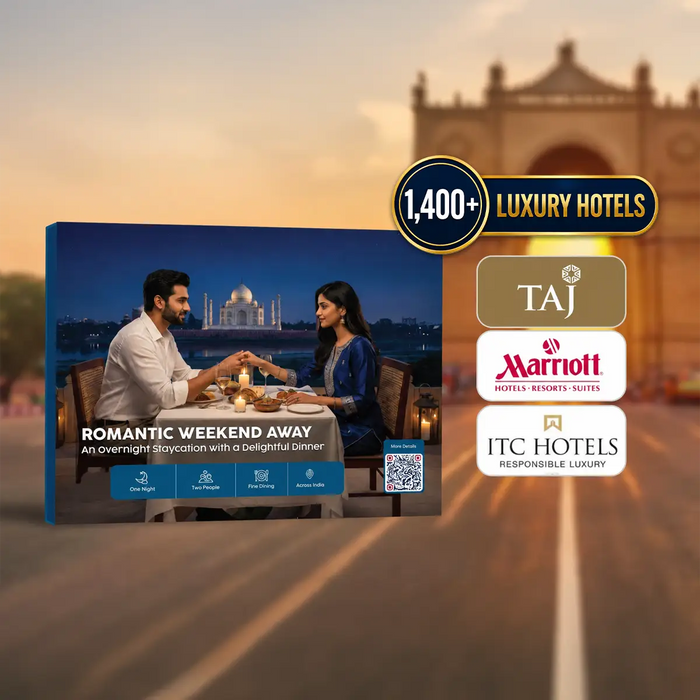 One-Night Stay & Romantic Date Night Dinner for Two at 1,400+ Top Hotels & Restaurants Across India