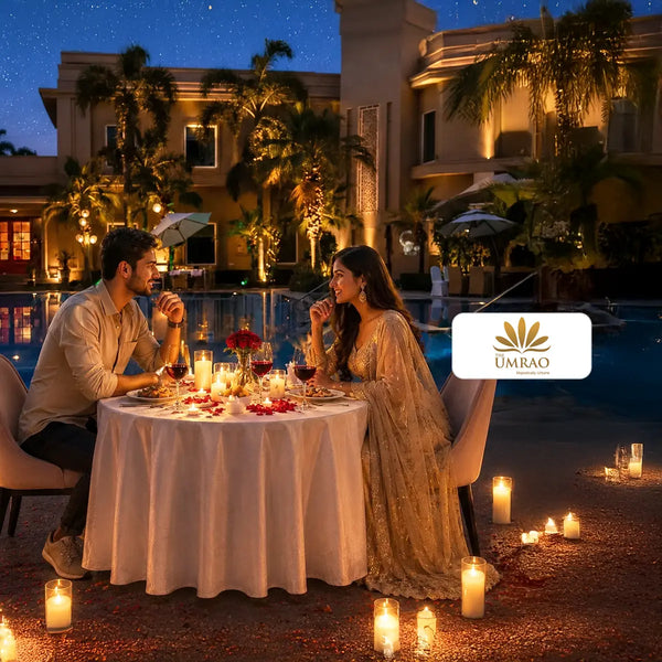 Memorable Poolside 3-Course Candlelight Dinner for Two at Umrao Delhi NCR