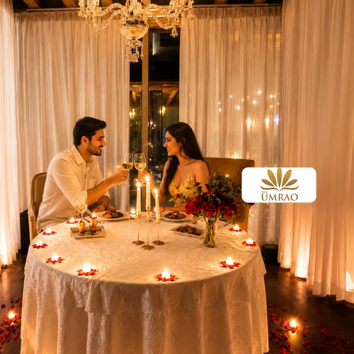 Scenic Private Cabana Garden Candlelight Dinner Experience for Two by Umrao in Delhi NCR
