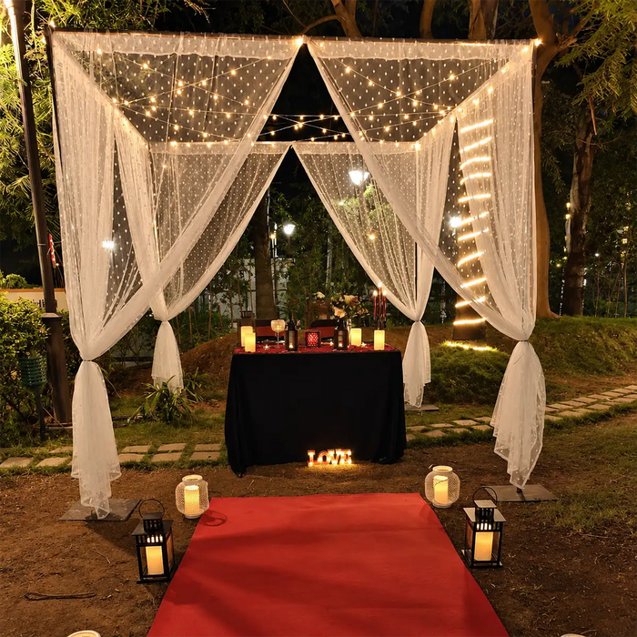 Private Romantic Terrace Cabana Dining Package for Two in Bengaluru